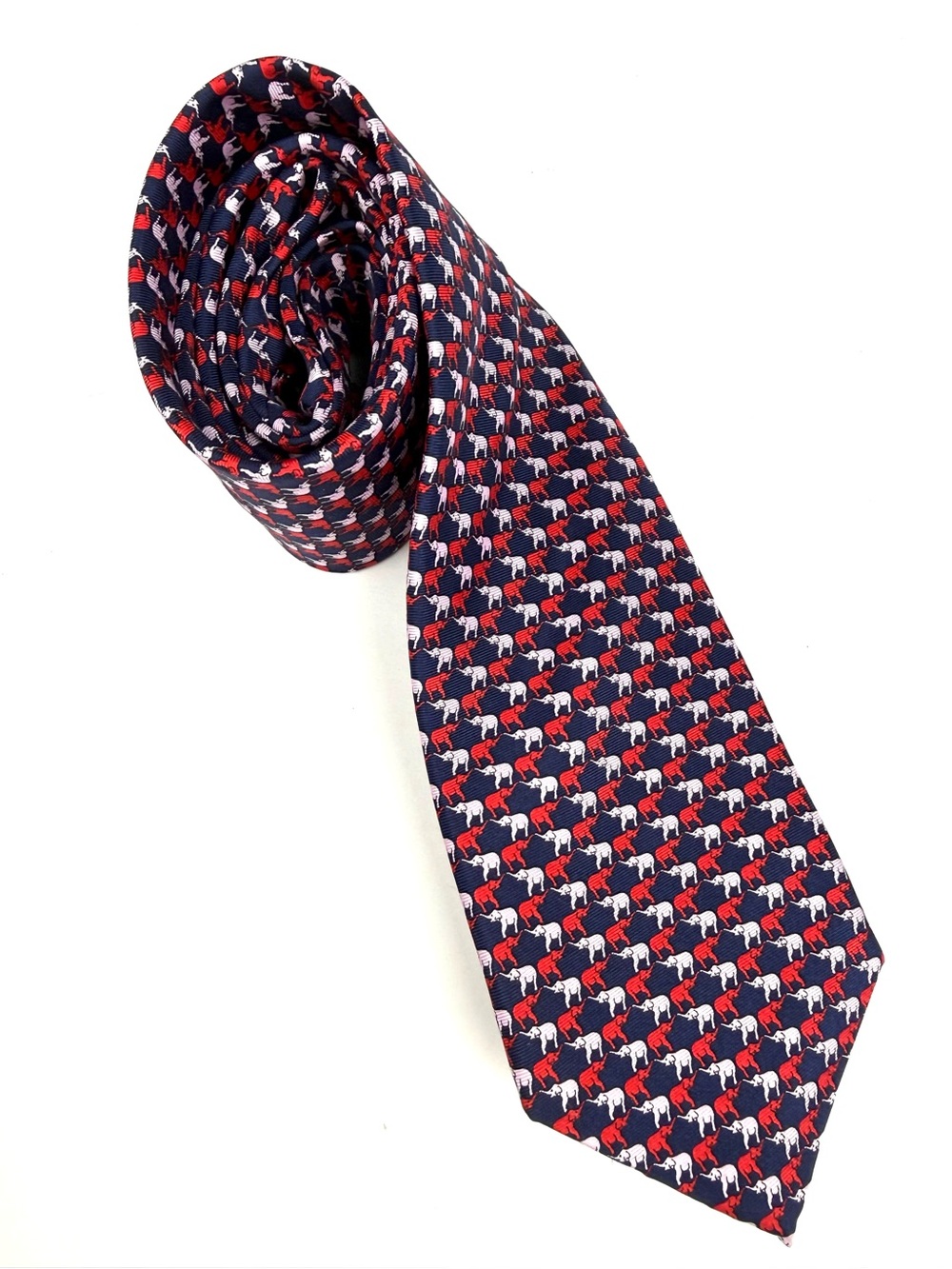 Elephant Silk Tie